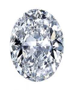 Oval diamond cut 