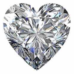 Heart shaped diamond cut